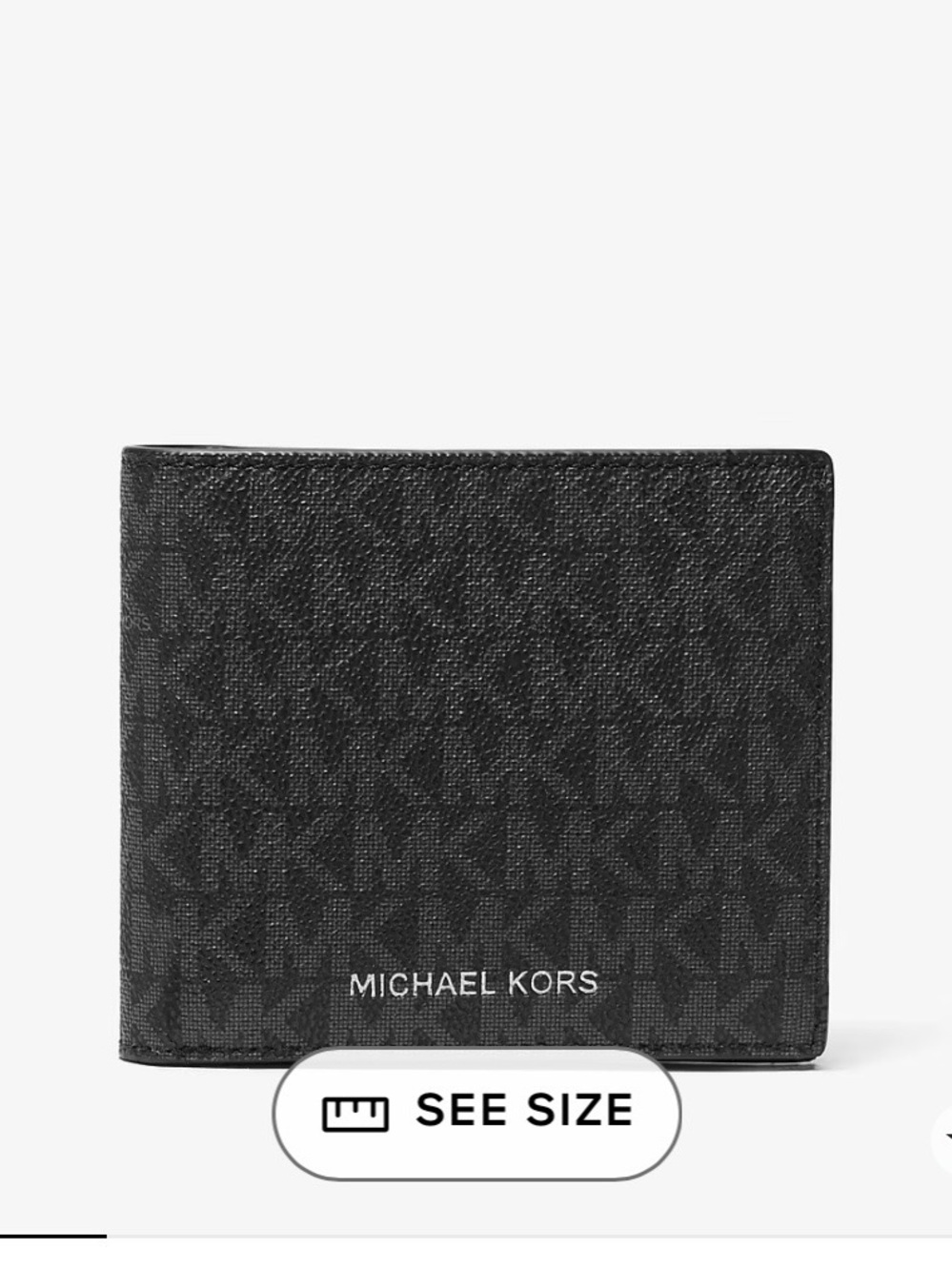 Michael Kors Black Monogram Bifold Wallet
